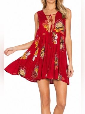 Free People | Dresses | Free People Petal Tapestry Mini Dress L Black Cream  Jacquard Velvet Bow Back Nwt | Poshmark
